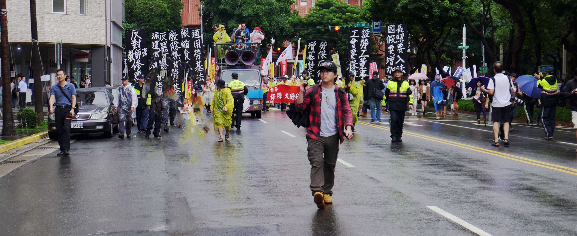 唐鎮宇在採訪現場
